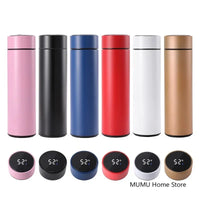 500ML Intelligent Temperature Thermos Bottle Stainless Steel Water Bottle Cold and Hot Insulated Cup Outdoor Sport Vacuum Flask