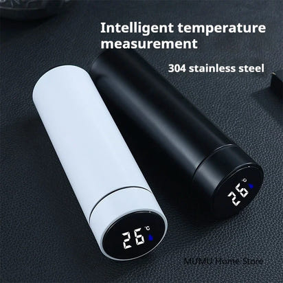 500ML Intelligent Temperature Thermos Bottle Stainless Steel Water Bottle Cold and Hot Insulated Cup Outdoor Sport Vacuum Flask