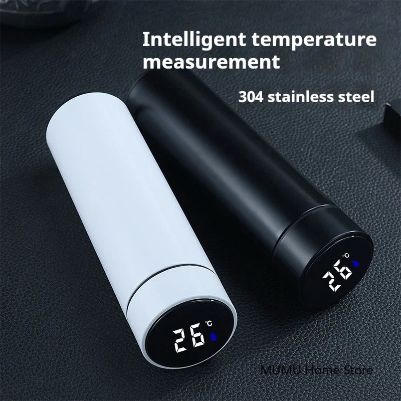 500ML Intelligent Temperature Thermos Bottle Stainless Steel Water Bottle Cold and Hot Insulated Cup Outdoor Sport Vacuum Flask